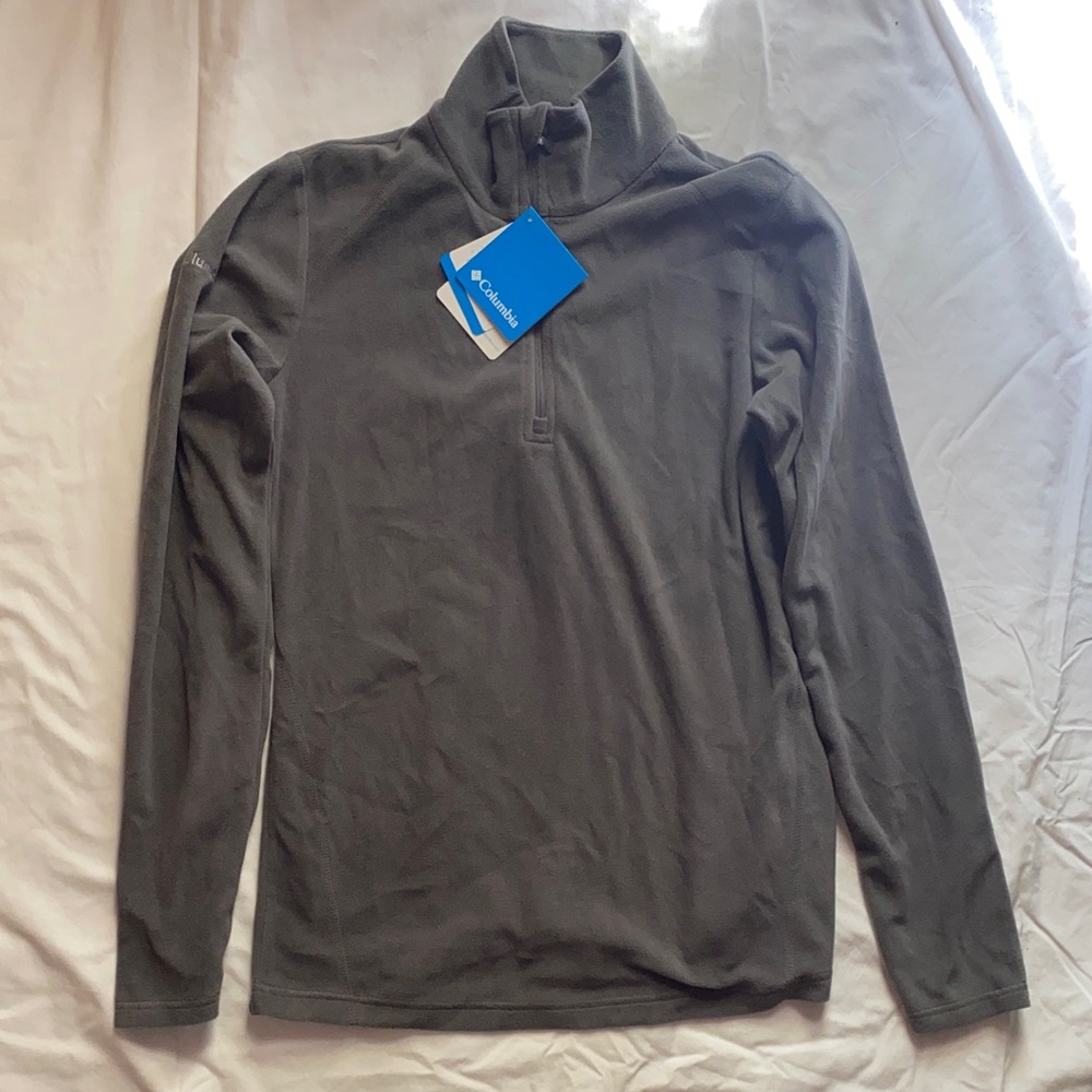 Columbia Charcoal Long Sleeve Quarter-Zip Pullover